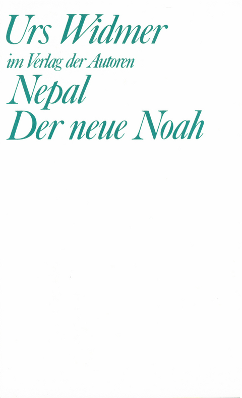 Nepal / Der neue Noah