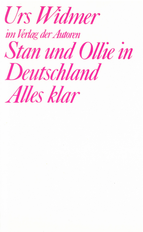 Stan und Ollie in Deutschland / Alles klar